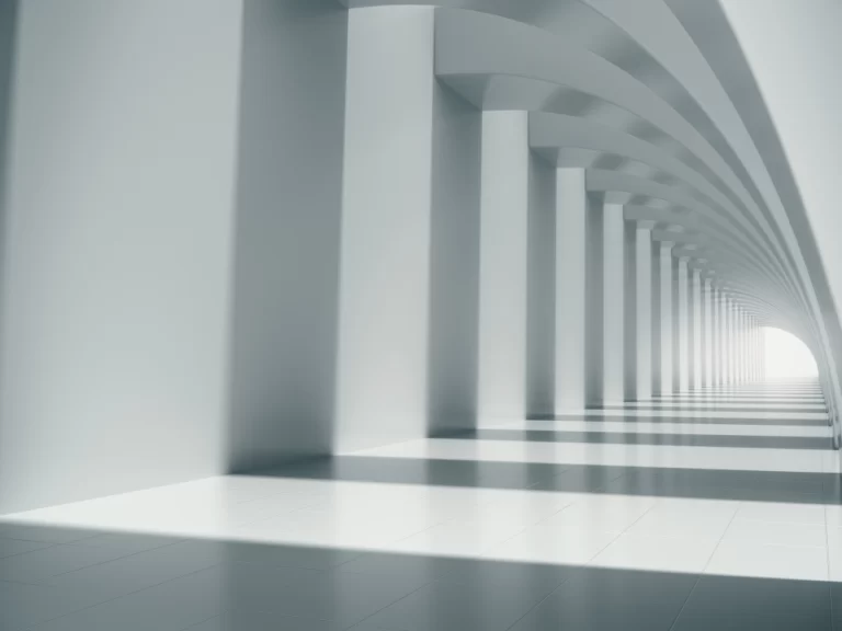 long-white-corridor-space